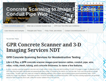 Tablet Screenshot of concretescanner.com